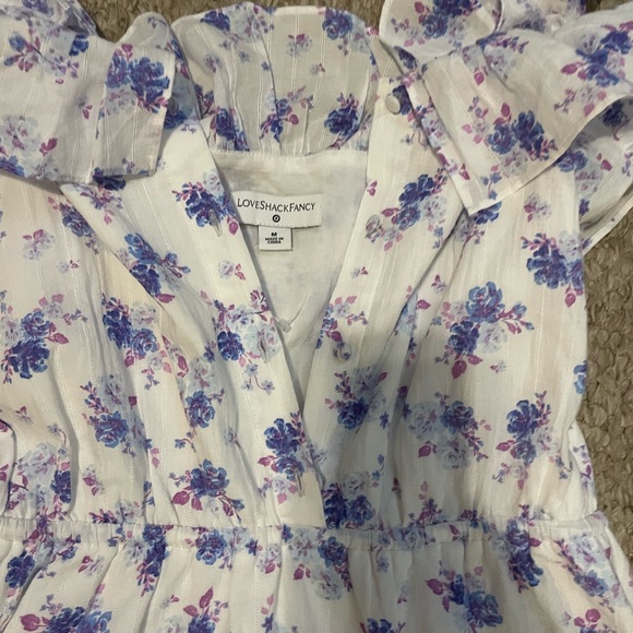 Love Shack Fancy Floral Tiered Dress Size Medium Like New - Picture 2 of 2